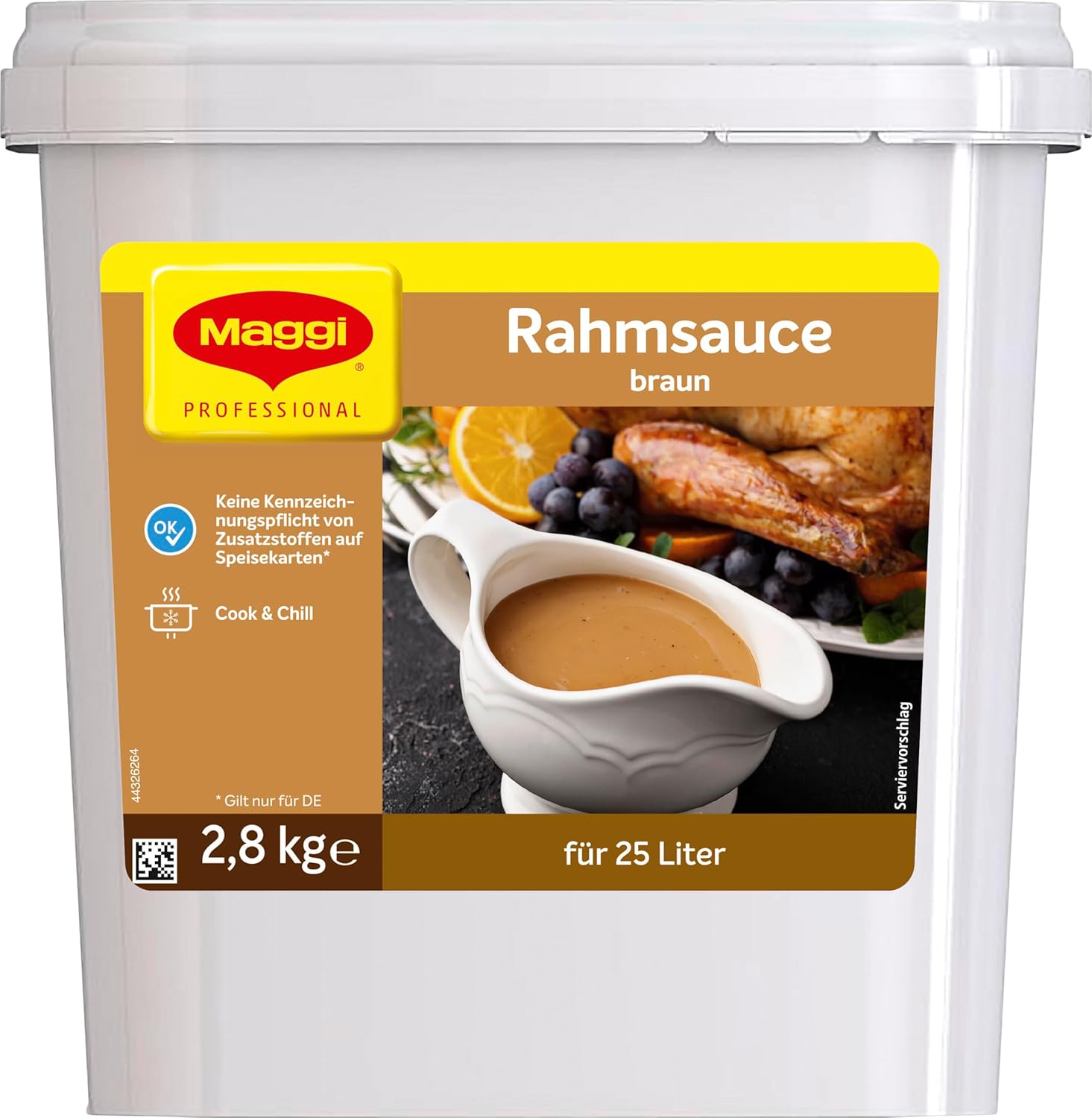 Thumbnail 2 de MAGGI Professional Rahm-Sauce braun, vegetarisch – 25 L Ergiebigkeit, GastroBox