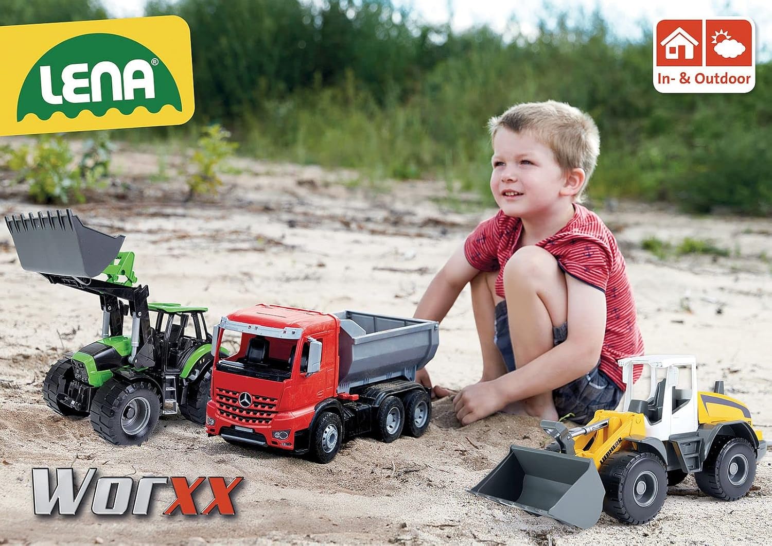 Thumbnail 4 de LENA - Worxx Liebherr L538 Robusto Caricatore veicolo giocattolo giallo