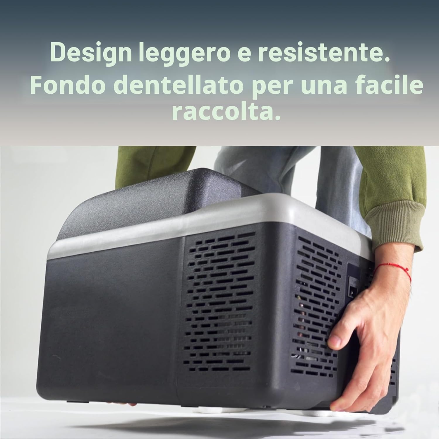 Detalle de Alpicool C12PT: Frigorifero portatile da 12 L a 12 V, ideale per auto, camper, barca e RV