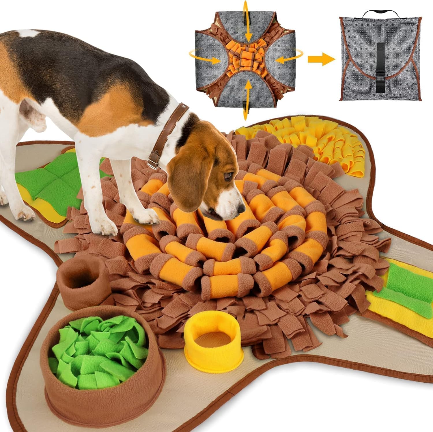 Detalle de HOPET Dog Snuffle Mat, 28.3 x 28.3 inches