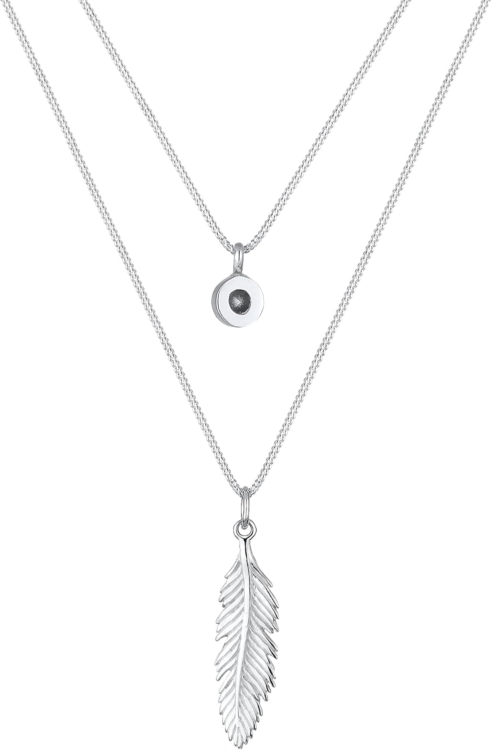 Thumbnail 4 de Elli Collares Pluma Boho con Cristal en Plata 925