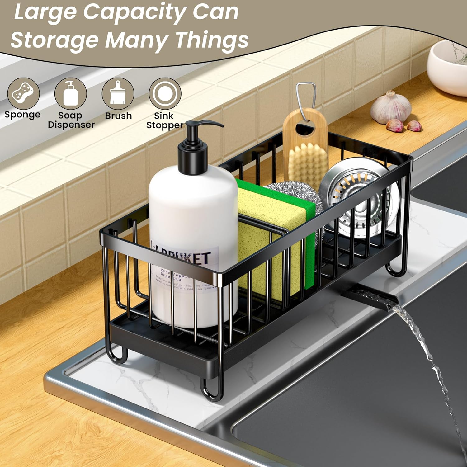 Detalle 2 de PKBD Kitchen Sink Caddy 304 Rustproof