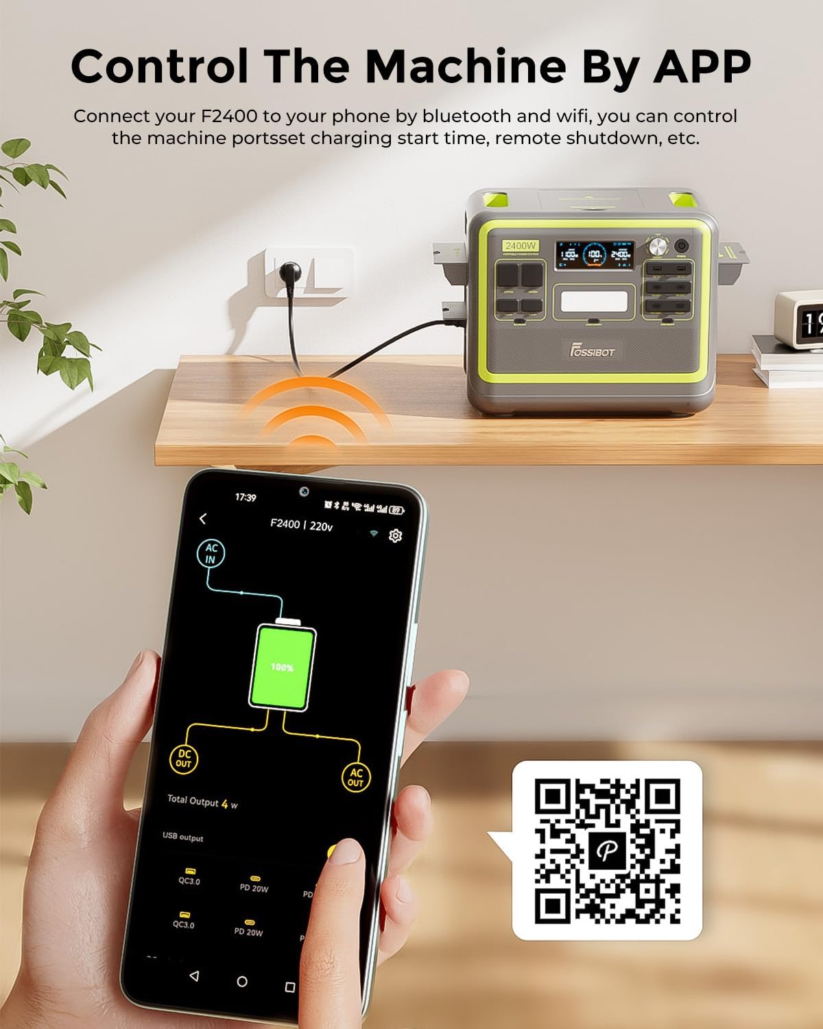 Detalle de FOSSiBOT F2400 Générateur solaire 2048Wh ⚡