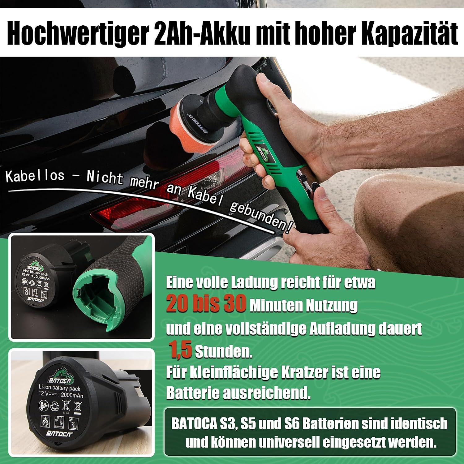 Thumbnail 5 de BATOCA S5 Akku Mini Poliermaschine 12V