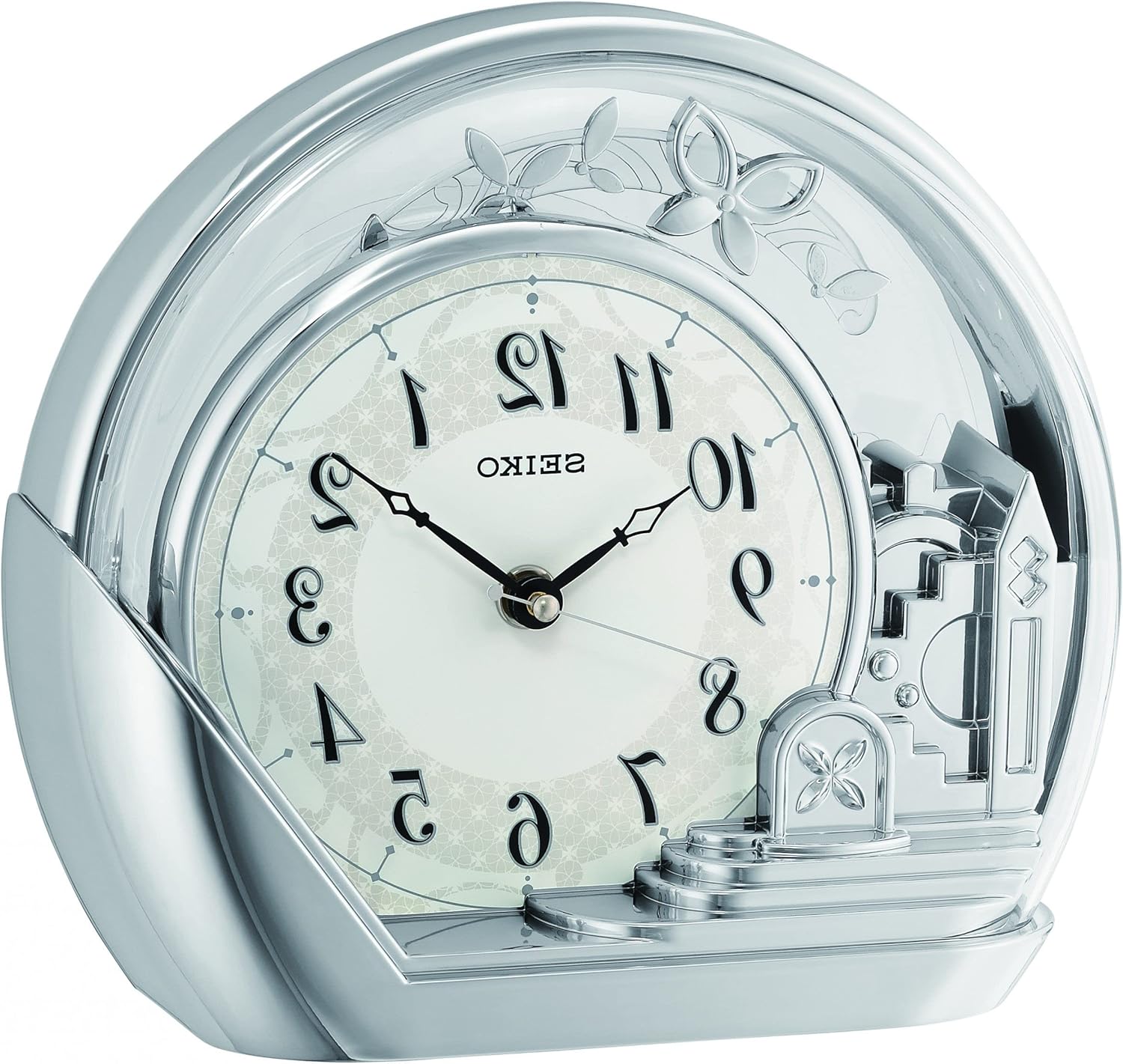 Thumbnail 1 de Seiko Clocks QXN232S – Montre de Table au design argenté et verre anti-reflet