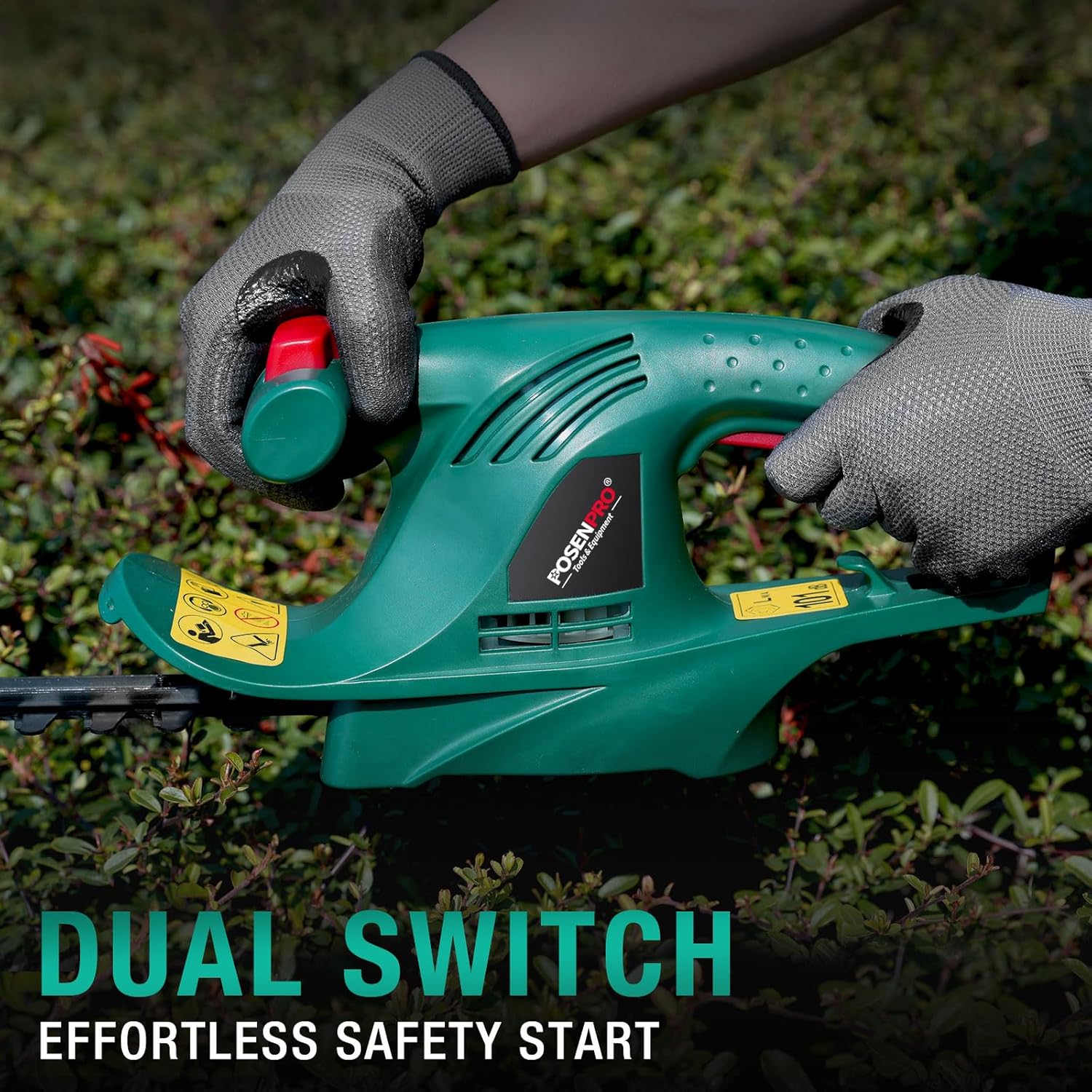 Thumbnail 3 de POSENPRO Corded Electric Hedge Trimmer 450W with 45cm Diamond Blade
