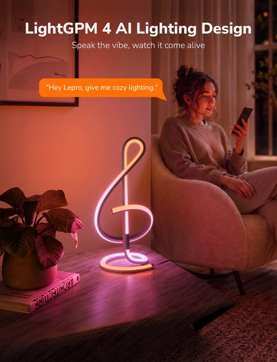 Detalle de Lepro smart table lamp TB2