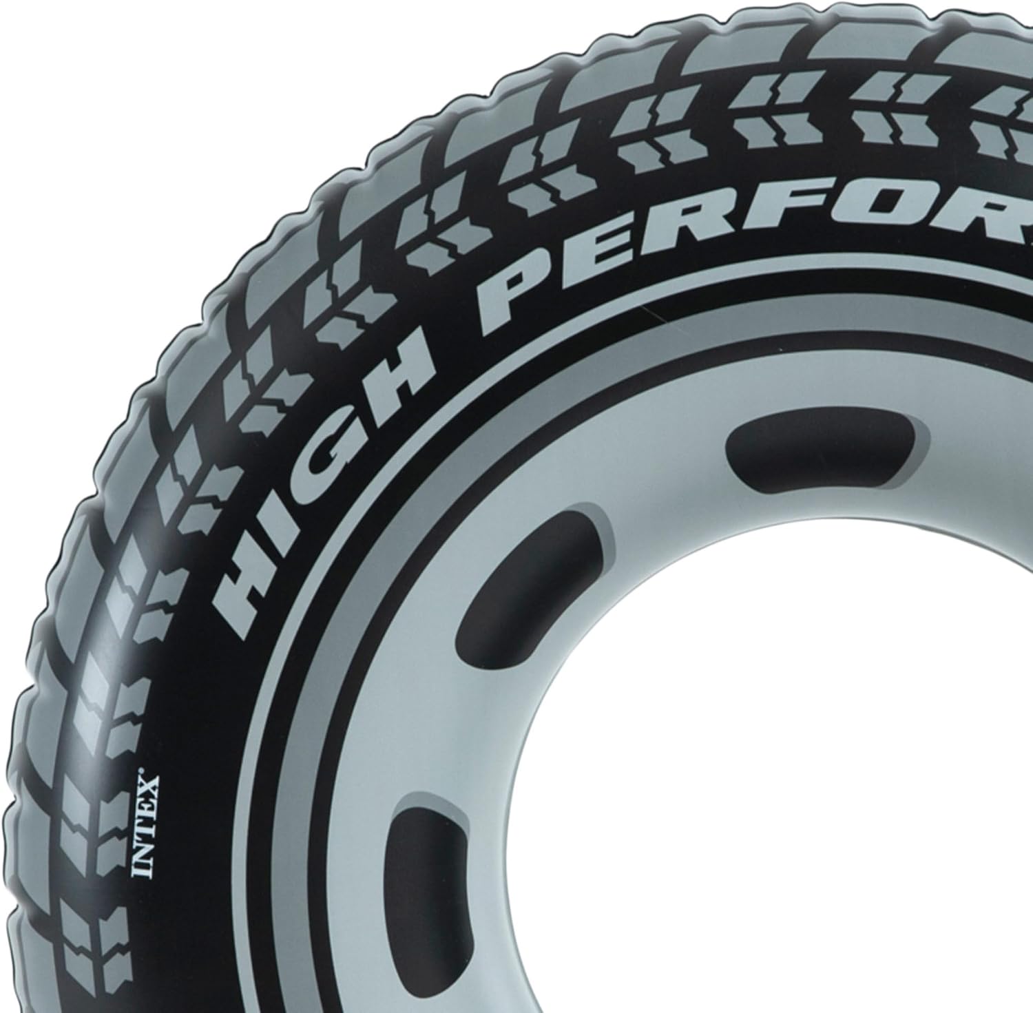 Detalle de Intex Giant Tyre Swim Ring 91cm – Inflatable Car Tyre Print Pool Tube