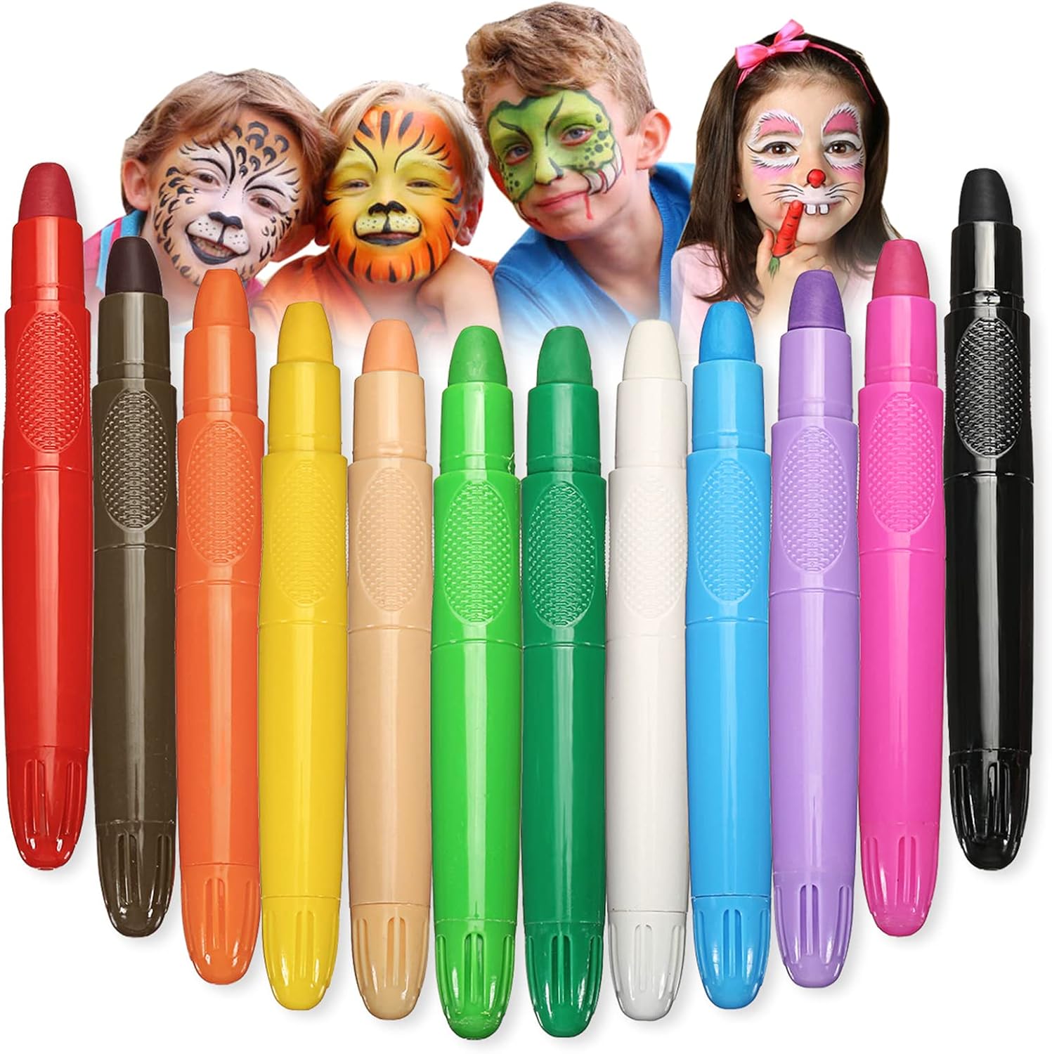 Detalle de Truccabimbi 12 Colori – Body Painting sicuri per bambini, Carnevale e Halloween
