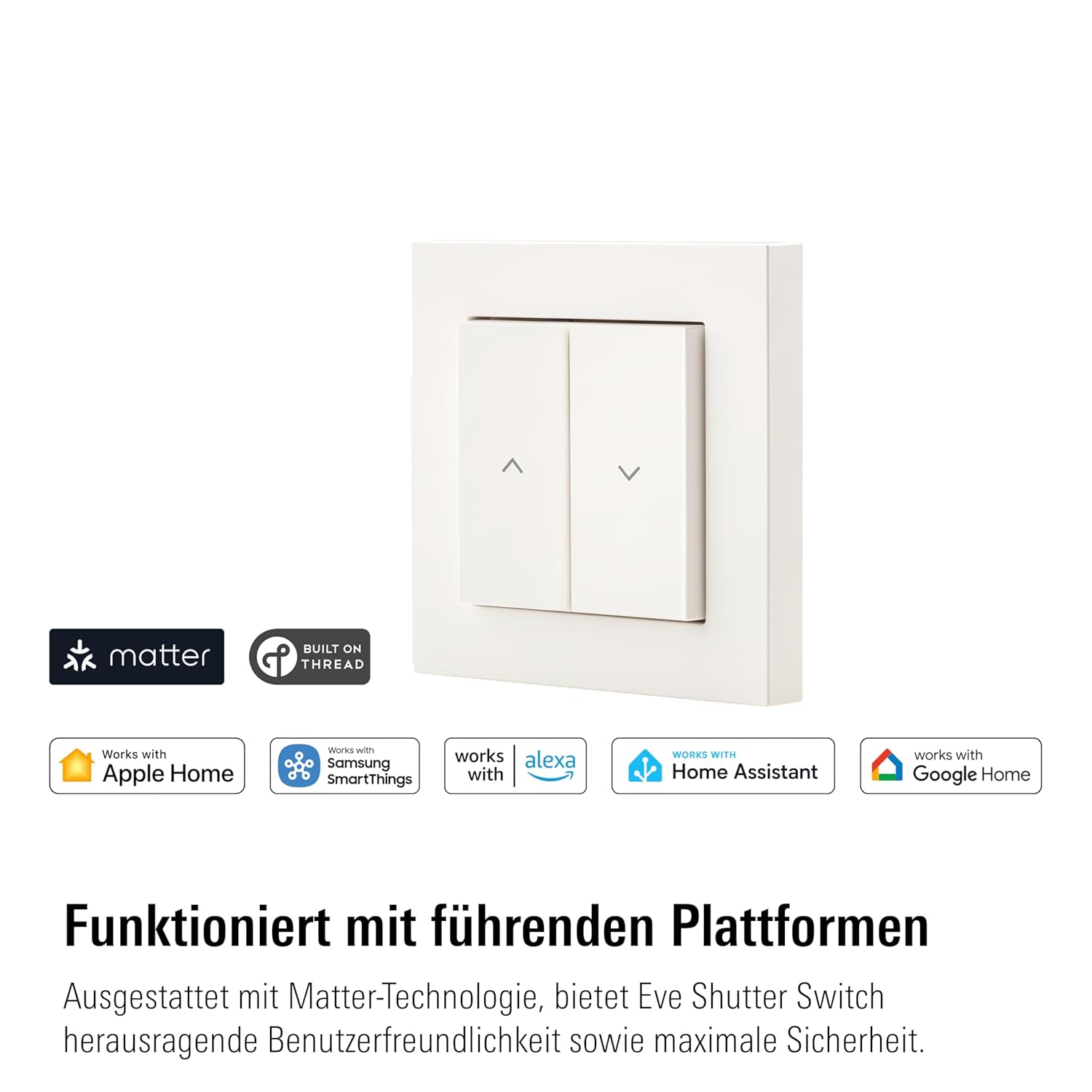 Detalle de Eve Shutter Switch Matter Smart-Rollladensteuerung