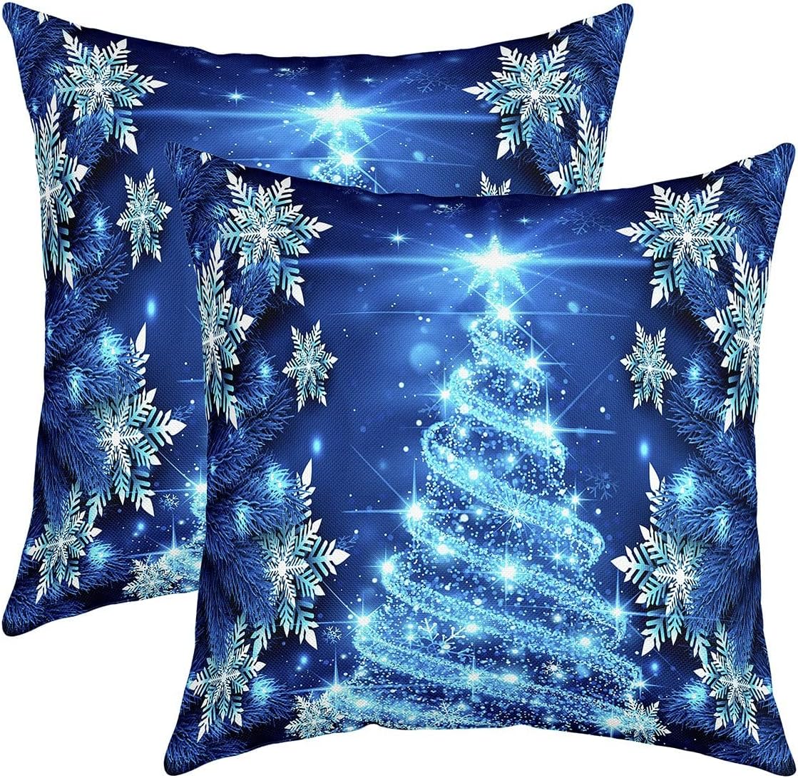 Homemissing 20 x 20in Christmas Tree Pillow Cover