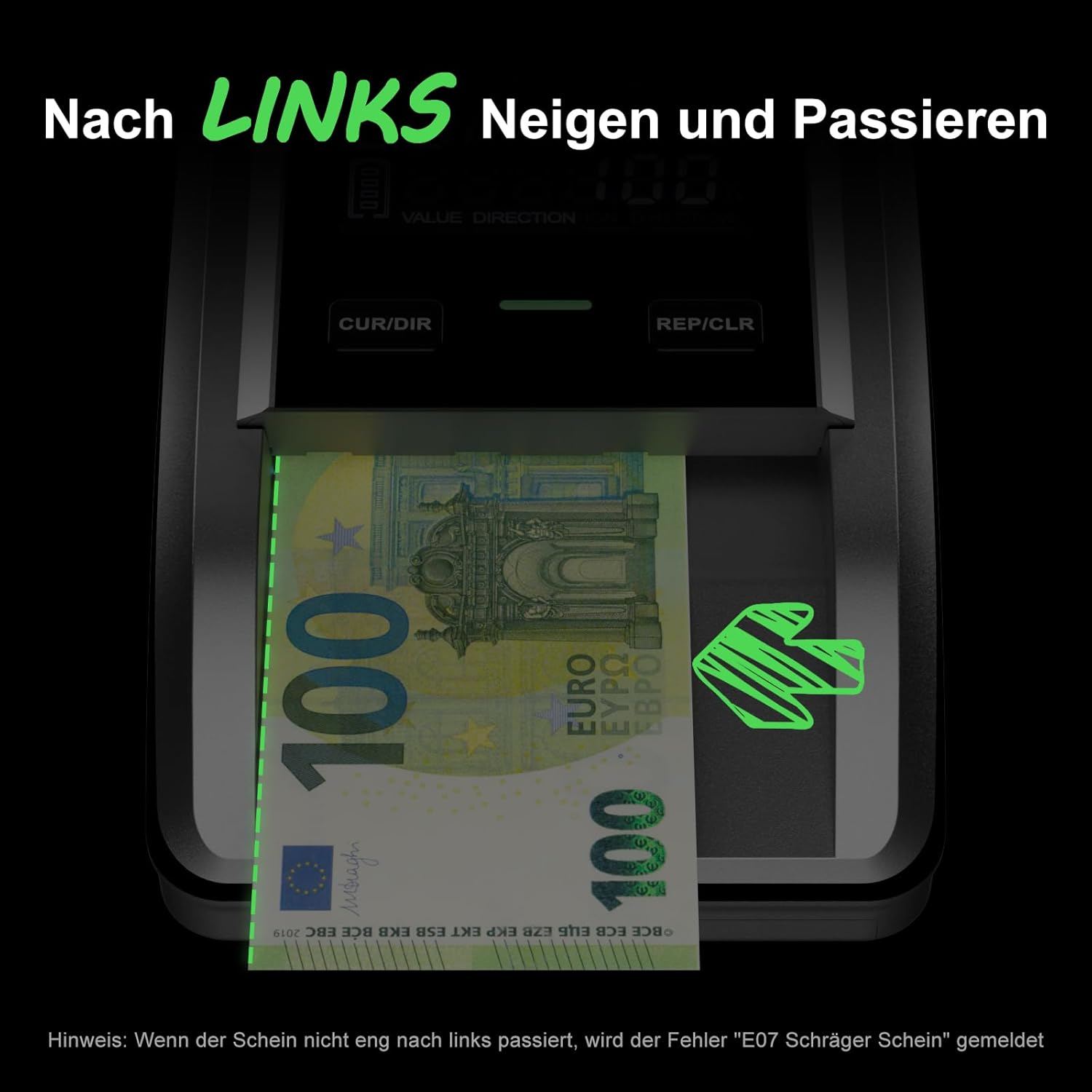 Detalle 2 de Aneken AL-139 Geldscheinprüfer 2,8"