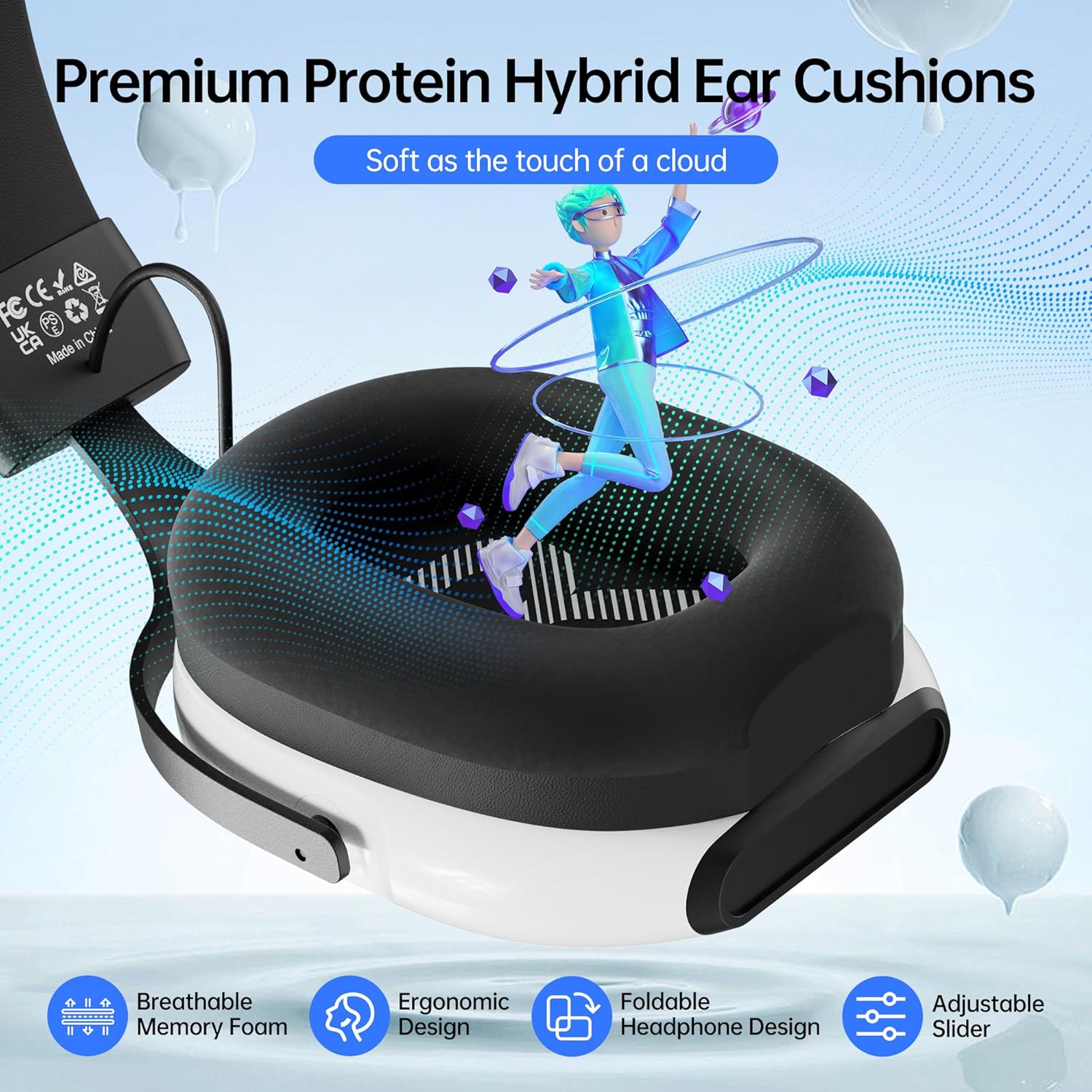 Thumbnail 2 de CASLSI Gaming Headsets with Mic (7.1 Surround, 3.5mm) for Xbox, PS4/PS5, Switch, PC