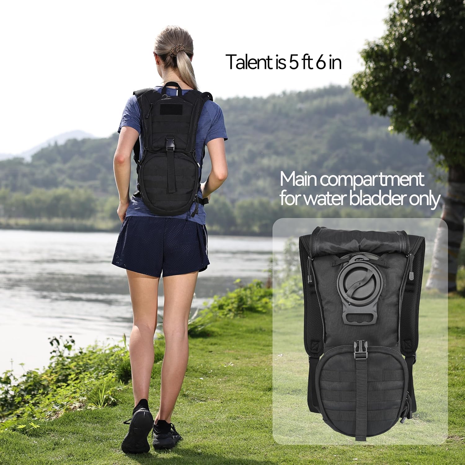 Thumbnail 6 de MARCHWAY Tactical Molle Hydration Pack Backpack (3L TPU Water Bladder)