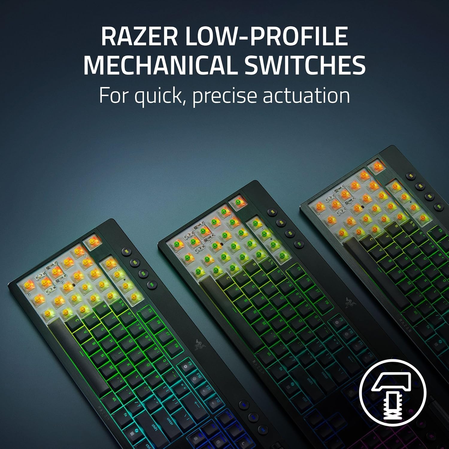 Detalle 2 de Razer BlackWidow V4 Low Profile TKL 980 HR