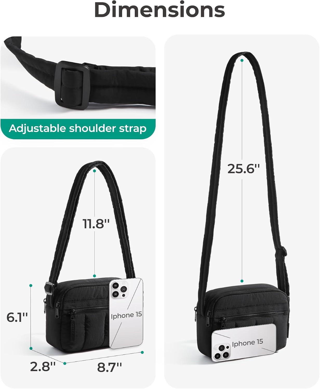 Thumbnail 4 de bagsmart Crossbody Bag 2.4L