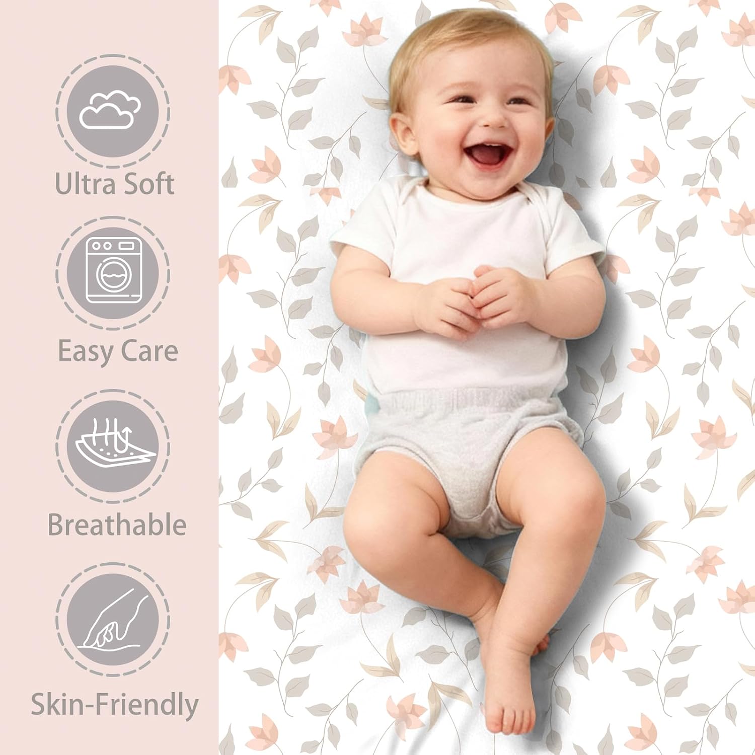 Detalle de Crib Sheets 28 x 52 Inches