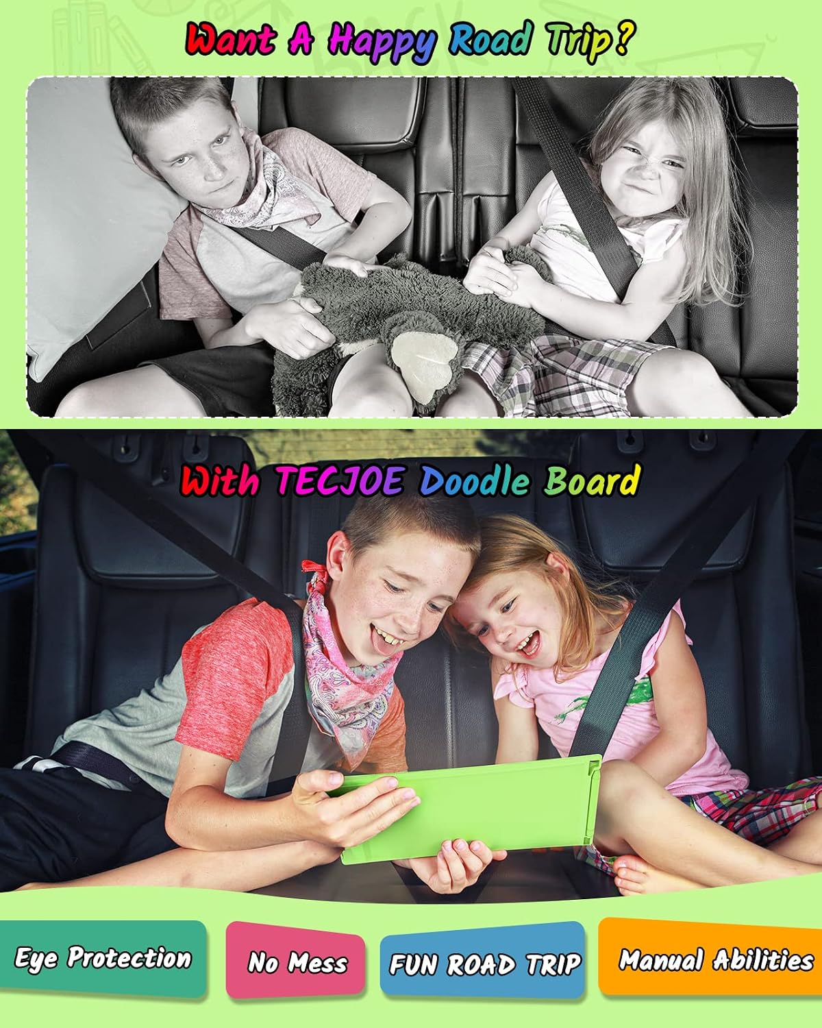 Thumbnail 4 de TECJOE LCD Schreibtafel 2er Pack 8.5 Zoll