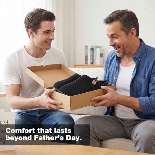 Thumbnail 8 de MERRIMAC Men's Slip-On Slippers – Dark Grey, UK 11/12