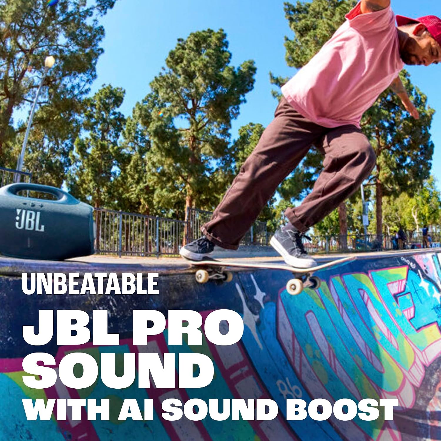 Detalle de JBL Boombox 4 JBLBOOMBOX4BLUAM Portable Bluetooth Speaker, Blue, IP68