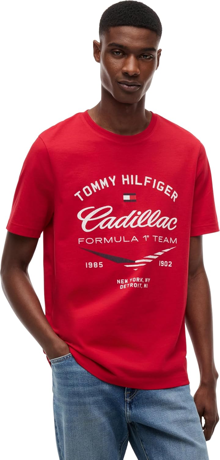 Detalle de Tommy Hilfiger Unisex Th X Cf1 Varsity Graphic Tee Mn0mn00097