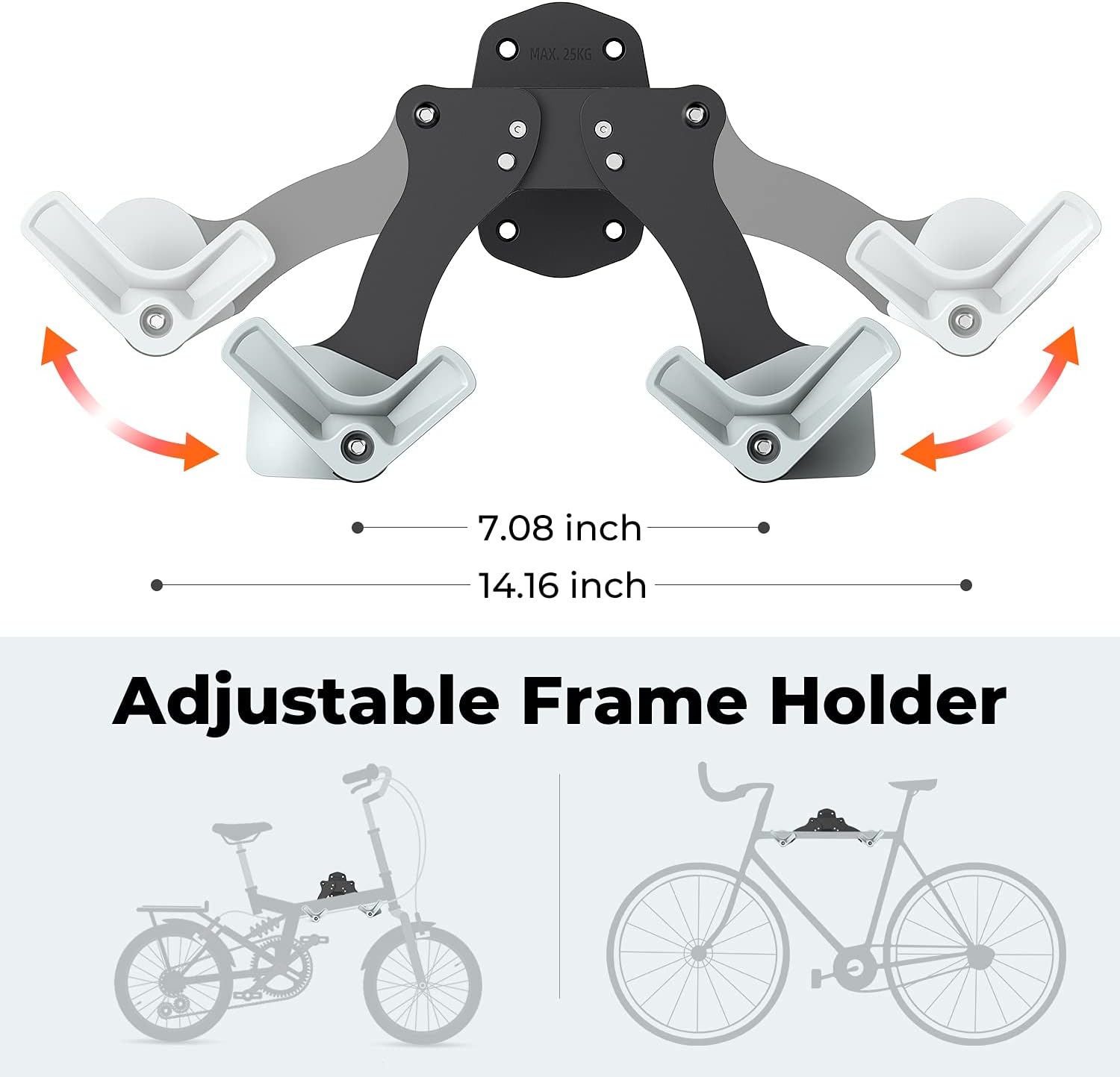 Detalle 2 de Sportneer Soporte Bicicletas Pared