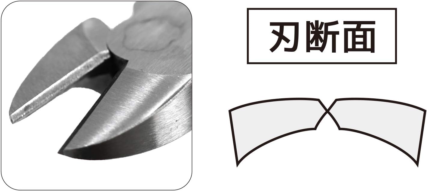 Detalle de ENGINEER NK-48 鉄腕ニッパー 200mm 両刃ラウンド 電工向け強力ニッパー