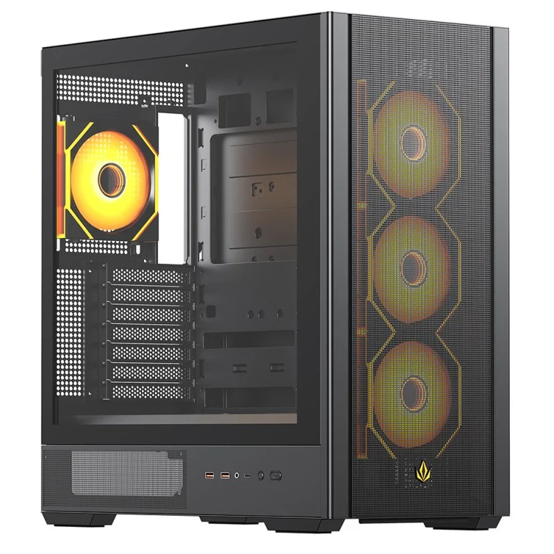 Detalle de Forgeon Airflow Noxis ARGB USB-C Mesh ATX Negra