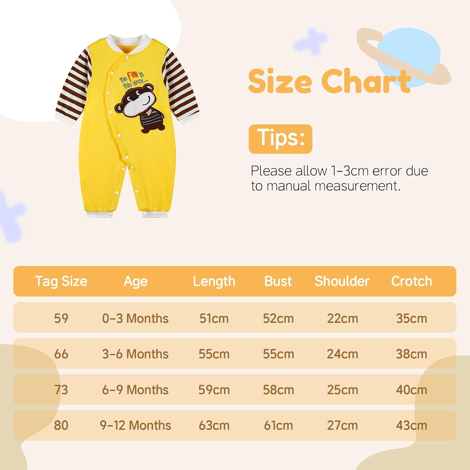 Thumbnail 6 de Baby Cotton Rompers 0-12 Months