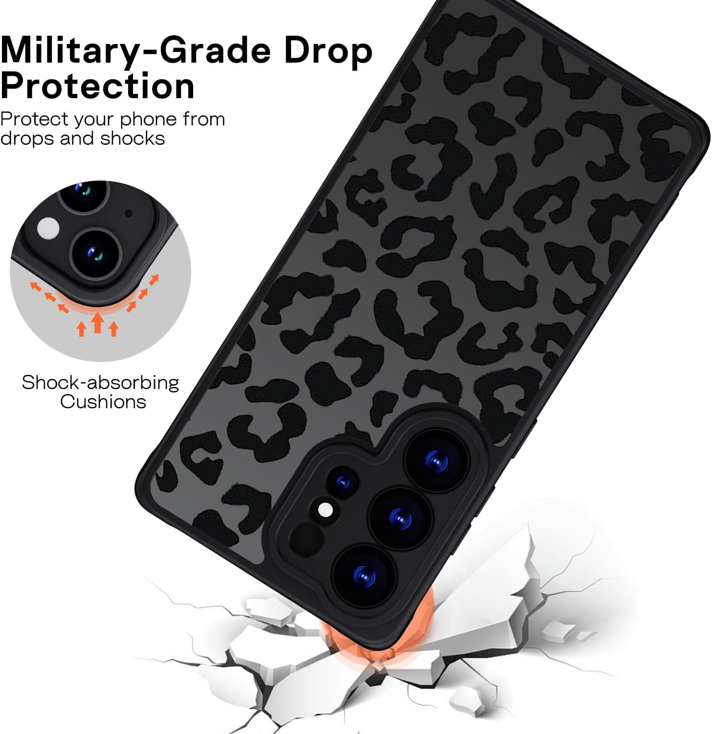 Thumbnail 2 de XTCASE Coque Leopard pour Samsung Galaxy S26 Ultra 5G – Protection élégante en PC dur et TPU, motif léopard