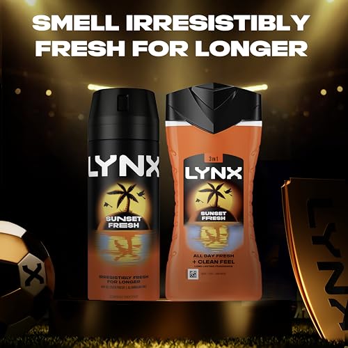 Detalle de Lynx Sunset Fresh Gift Set: Body Wash & Body Spray with FIFA World Cup 2026 Tickets Chance