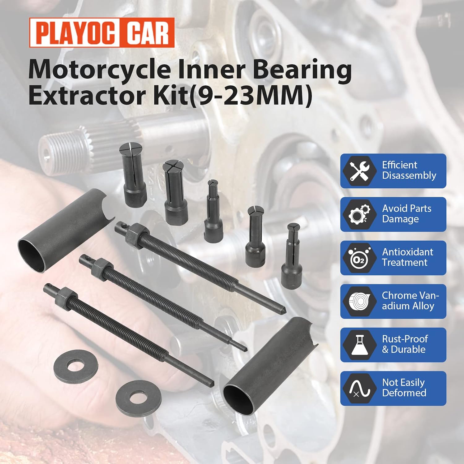 Detalle 2 de PLAYOCCAR Kit extracteur roulement 23 mm