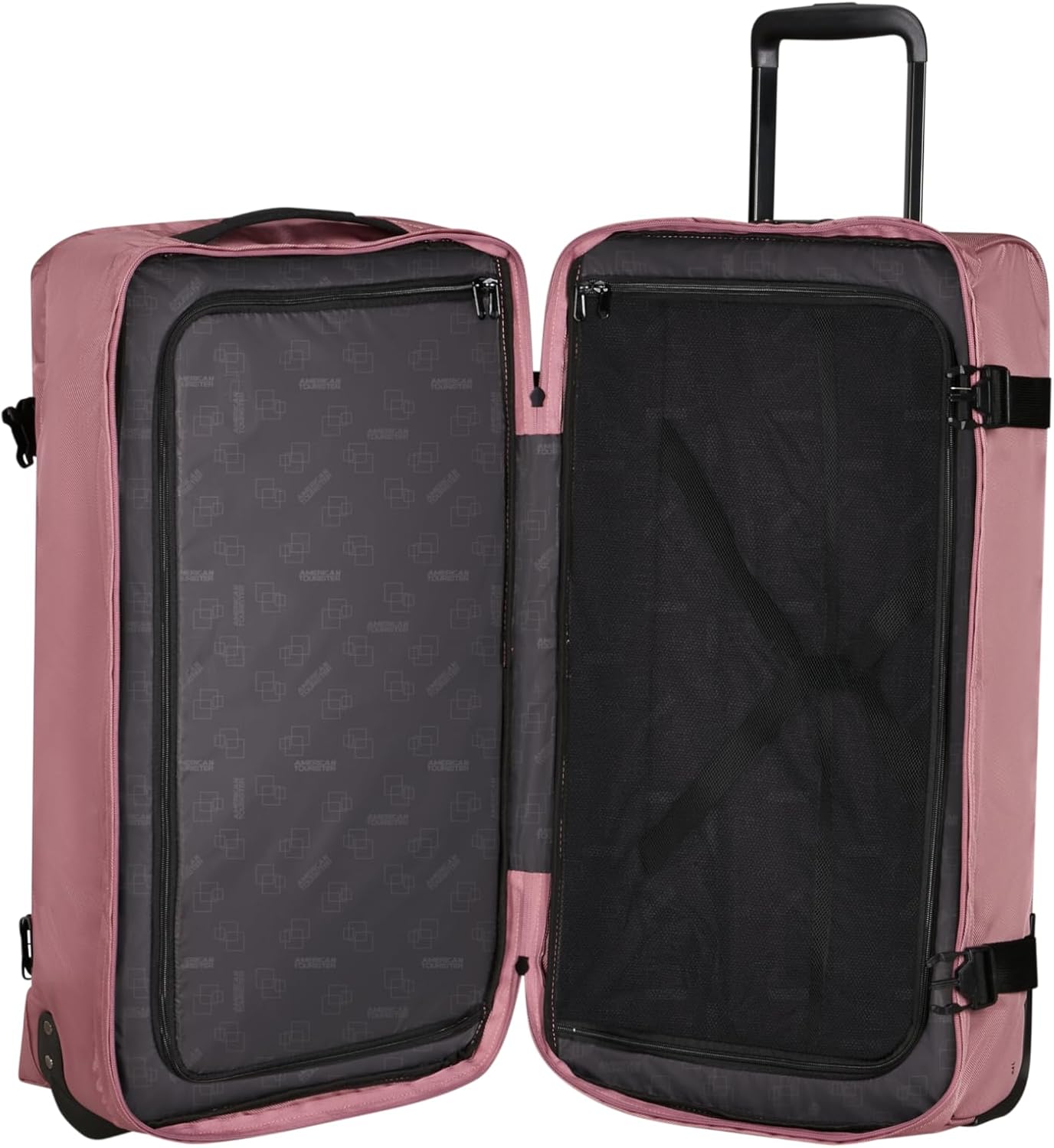Thumbnail 4 de American Tourister Urban Track: borsa da viaggio con 2 rotelle 68 cm, 84 L e chiusura TSA integrata (rosa Lilas Pink)
