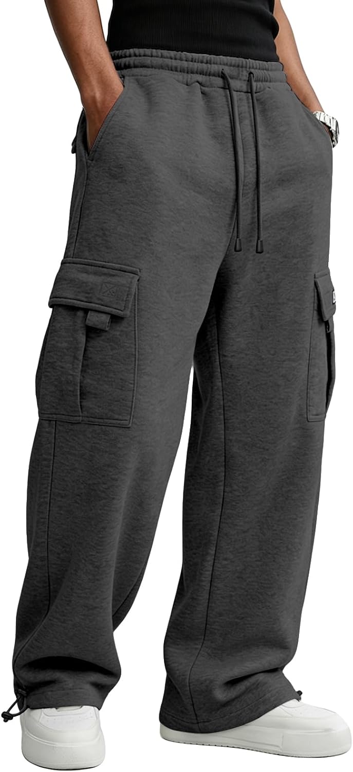 Thumbnail 3 de Men's Cargo Sweatpants, 65% Polyester/35% Cotton