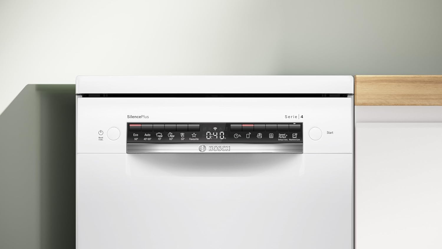 Detalle 2 de Bosch SPS4EMW17E: Lave-vaisselle 60 cm pose libre, Série 4 – performance et flexibilité en silence
