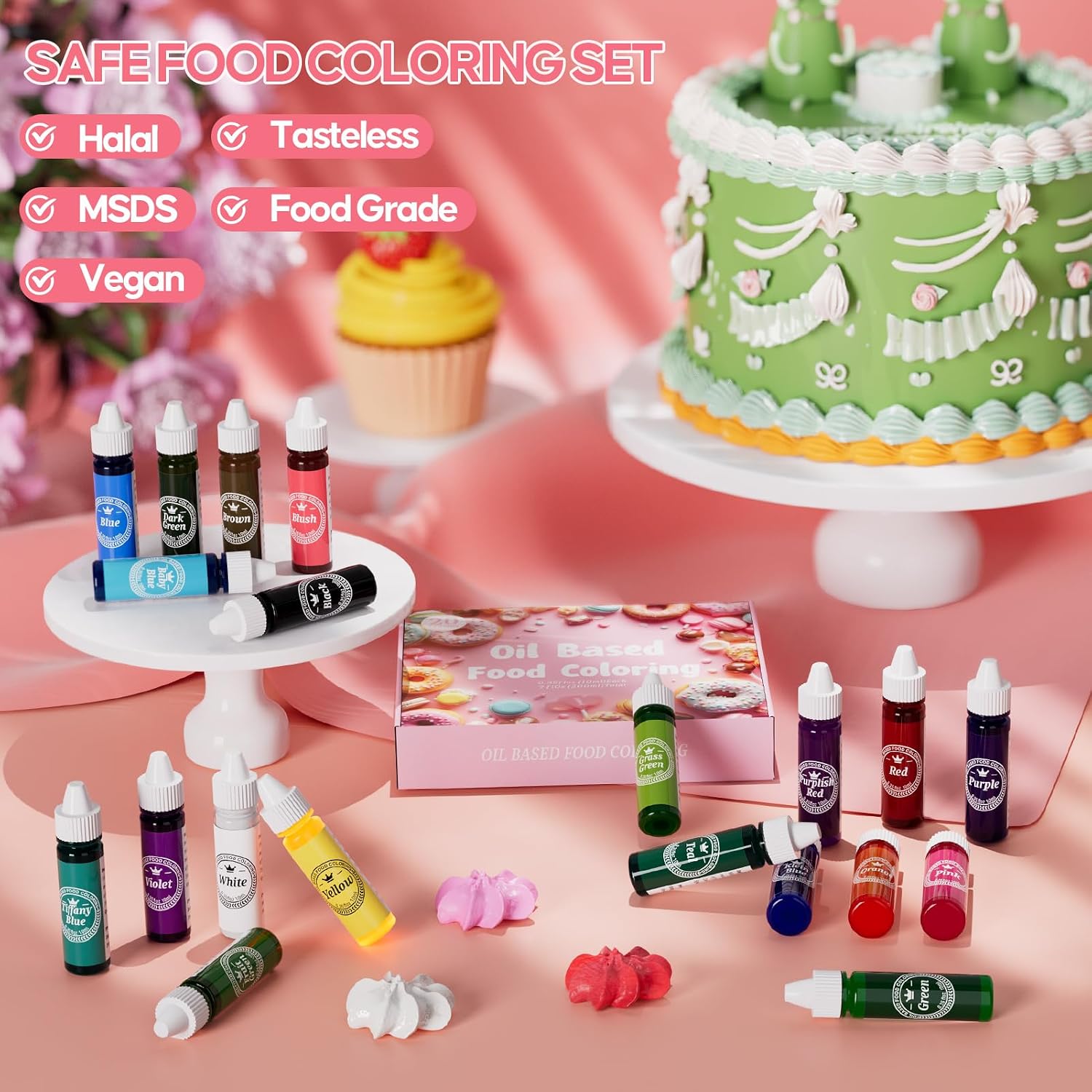 Thumbnail 3 de Nomeca Oil-Based Food Coloring, 20 Colors for Chocolate and Candy Melts