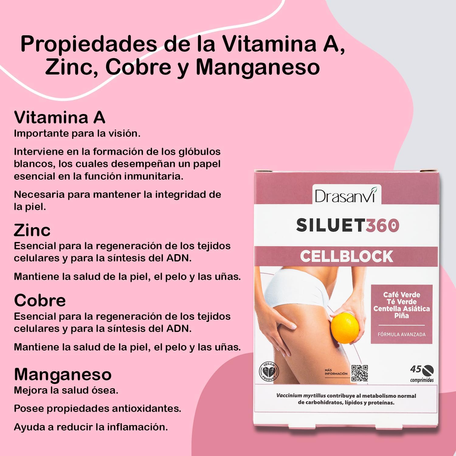 Thumbnail 5 de DRASANVI CELL BLOCK - Suplemento Vegano para Combatir Celulitis