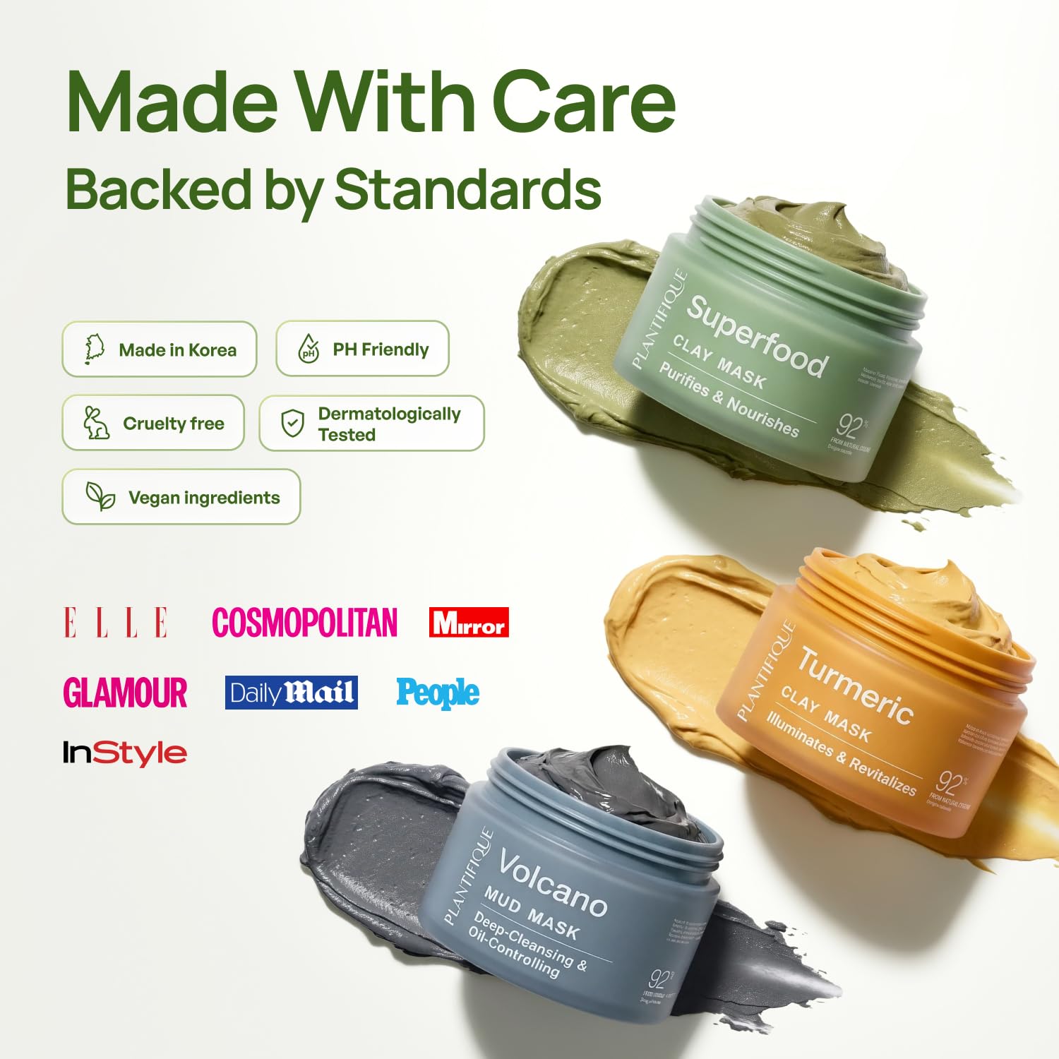 Thumbnail 6 de PLANTIFIQUE Korean Skincare Clay Mask – Hydrating Avocado & Superfoods Mud Mask