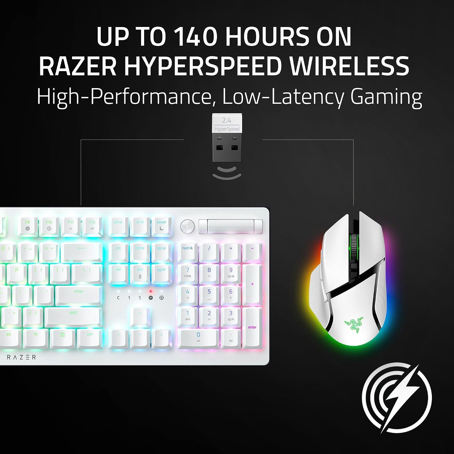 Detalle 2 de Razer Basilisk V3 Pro 35K RZ01-05240200-R3U1 Wireless Gaming Mouse, White