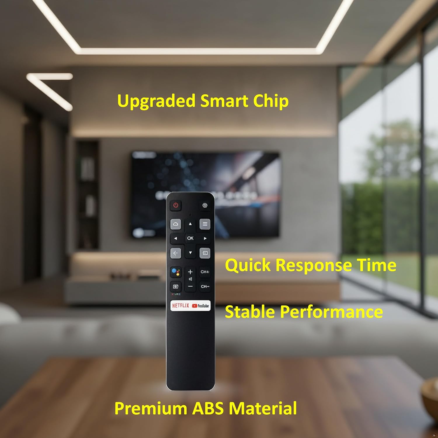 Detalle de RC802V FNR1 Replacement Remote for TCL Android 4K UHD TVs (No Voice Command)