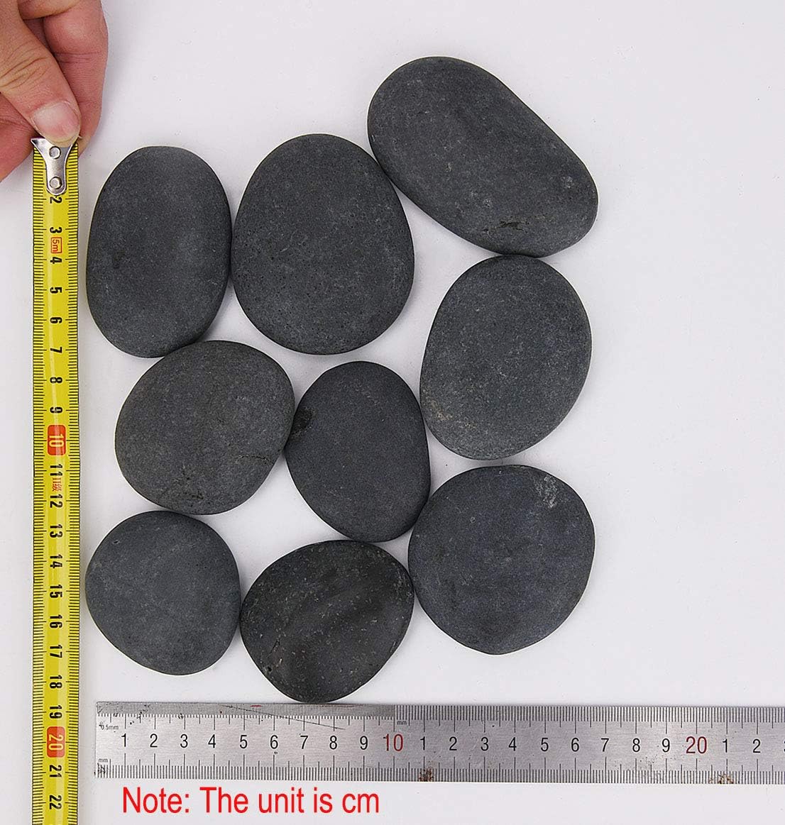 Detalle de Hisredsun Painting Rock 48 pcs natural pebbles 🪨