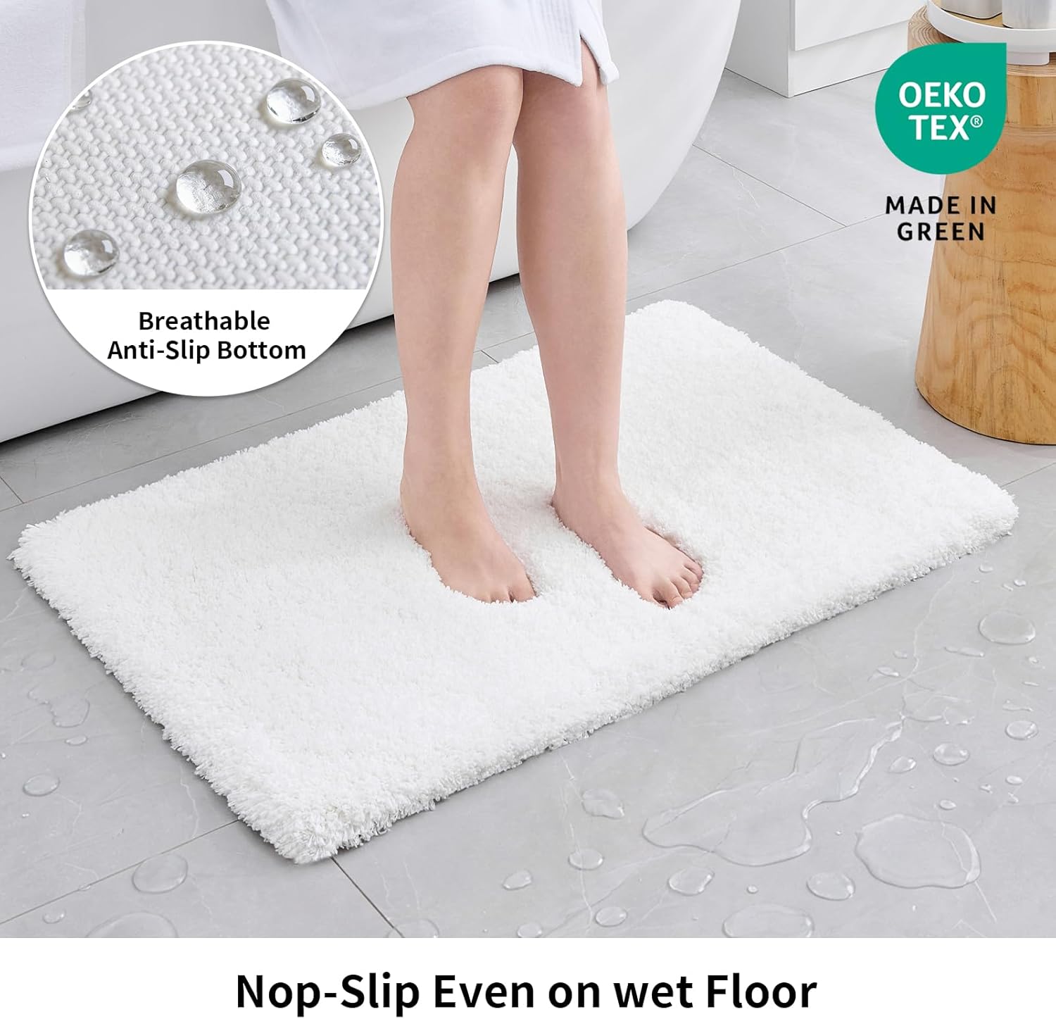 Thumbnail 3 de Disolla 17x24 Inch Non-Slip Bath Rug