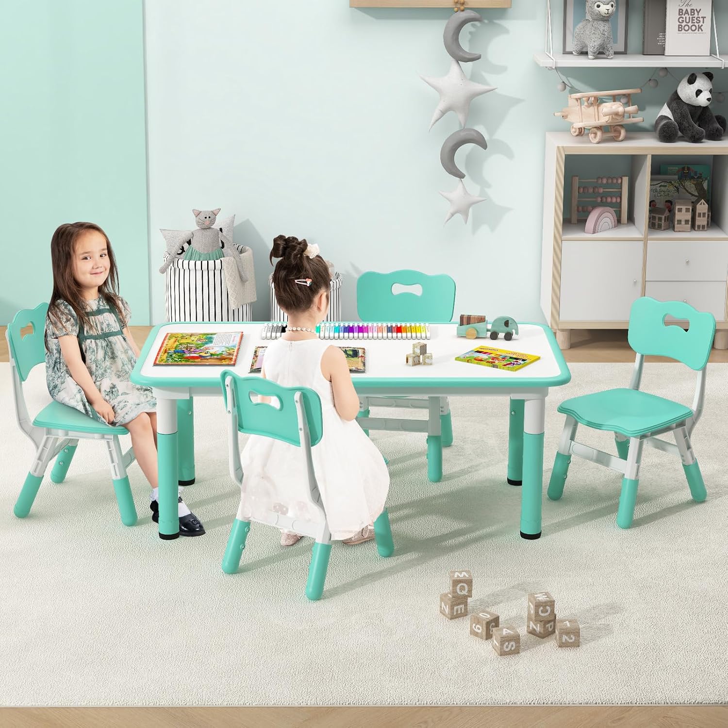 Thumbnail 1 de INFANS Kids Table and Chair Set, 47-inch