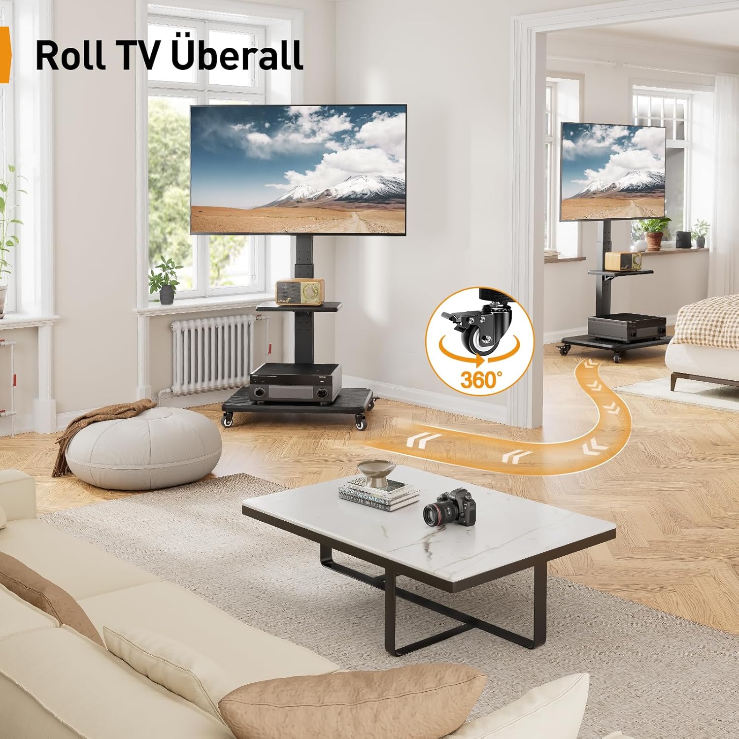 Detalle 2 de Perlegear PGTVMC27 TV Ständer 32–75 Zoll