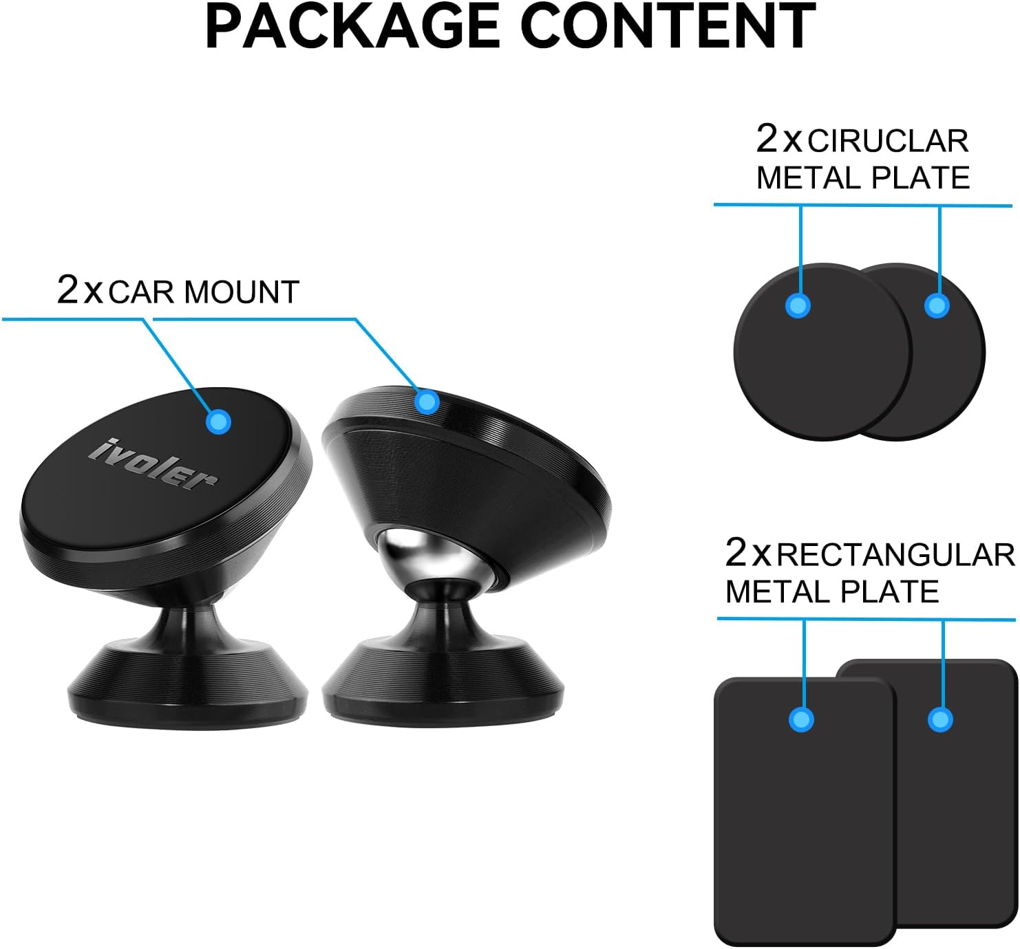 Thumbnail 6 de ivoler Handyhalter Auto 360°