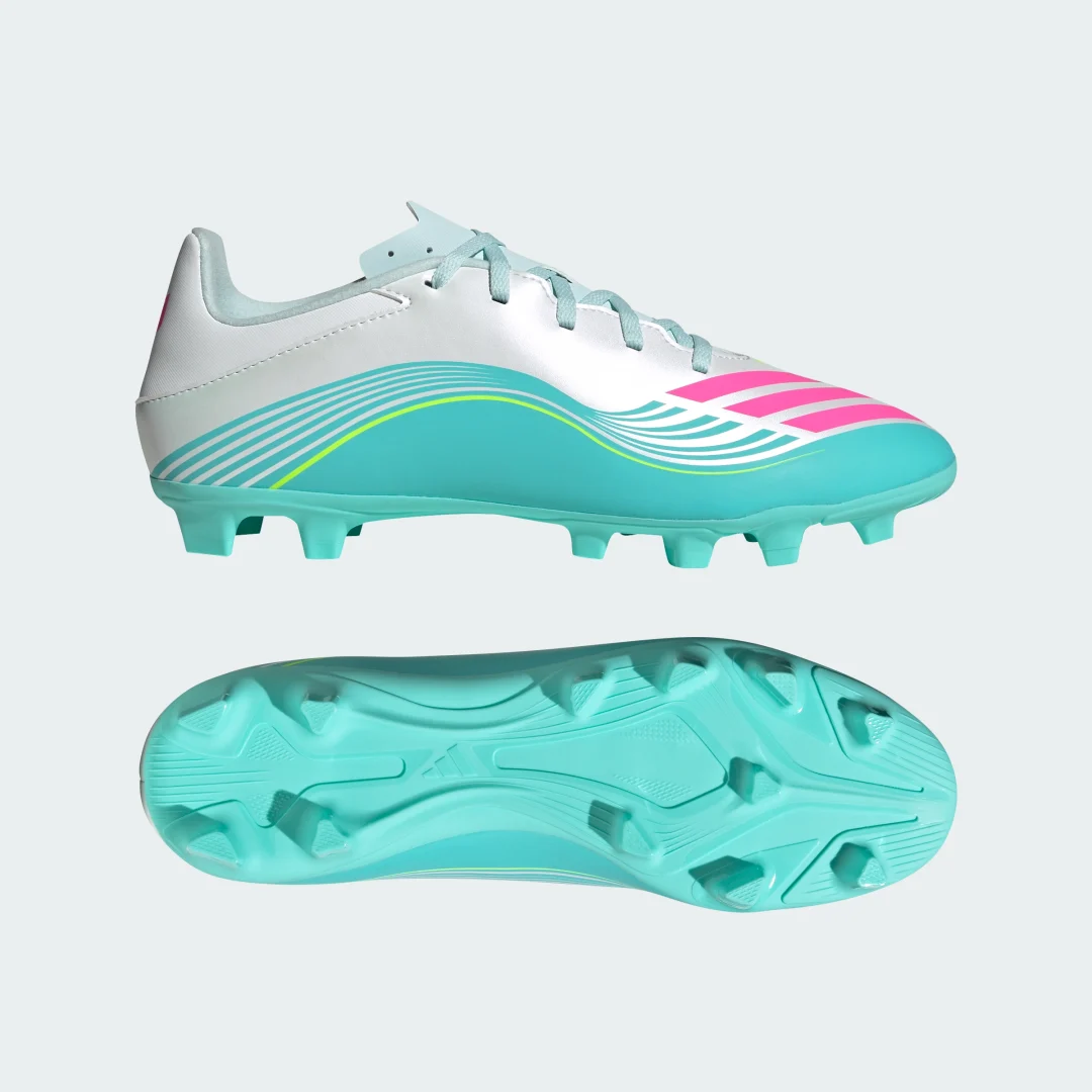 Imagen de Bota de fútbol F50 MESSI CLUB – césped natural seco / multisuperficie (Adidas, blanco) en OfertitasTOP