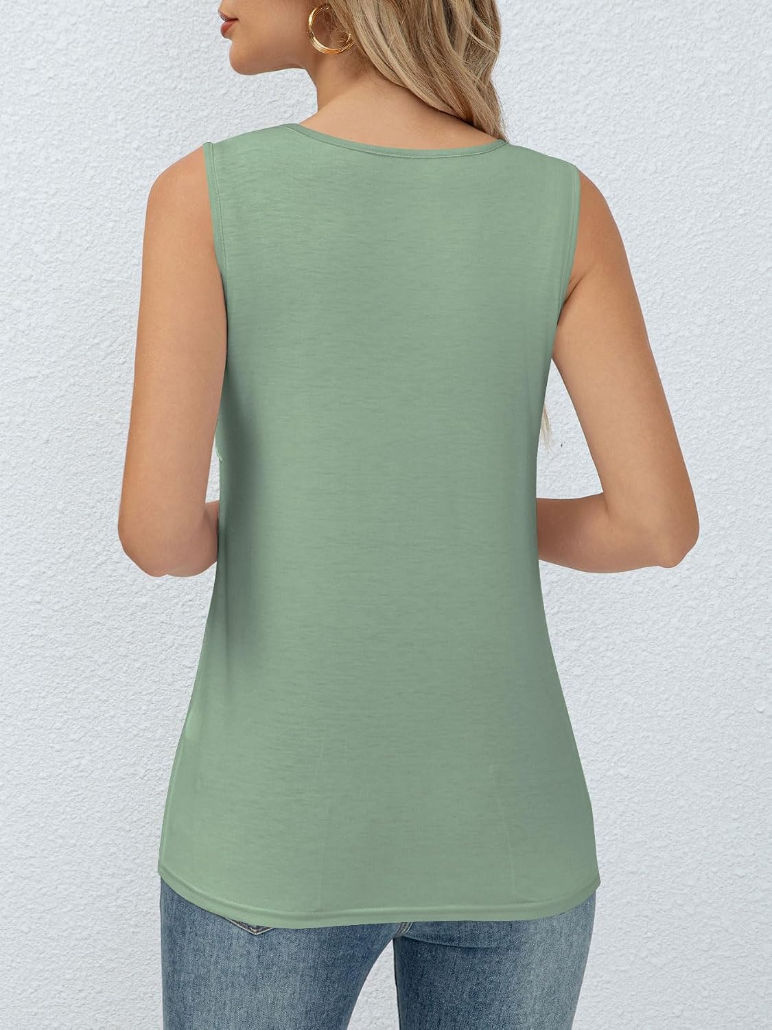 Detalle de Haslike mouwloze zomertanktop voor dames met comfortabele pasvorm