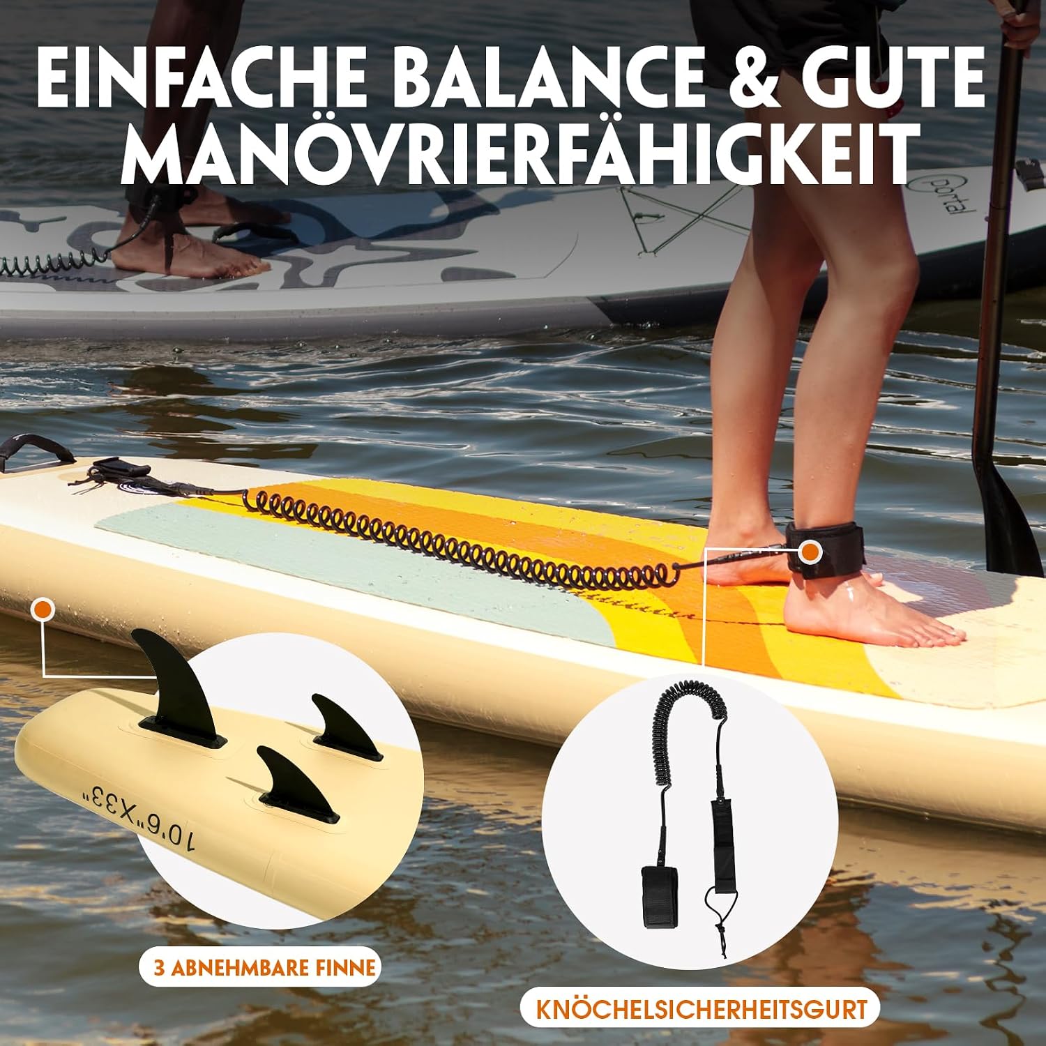 Thumbnail 6 de Portal Stand Up Paddle Board 10'6 – Aufblasbares SUP-Board mit umfassendem Zubehörpaket