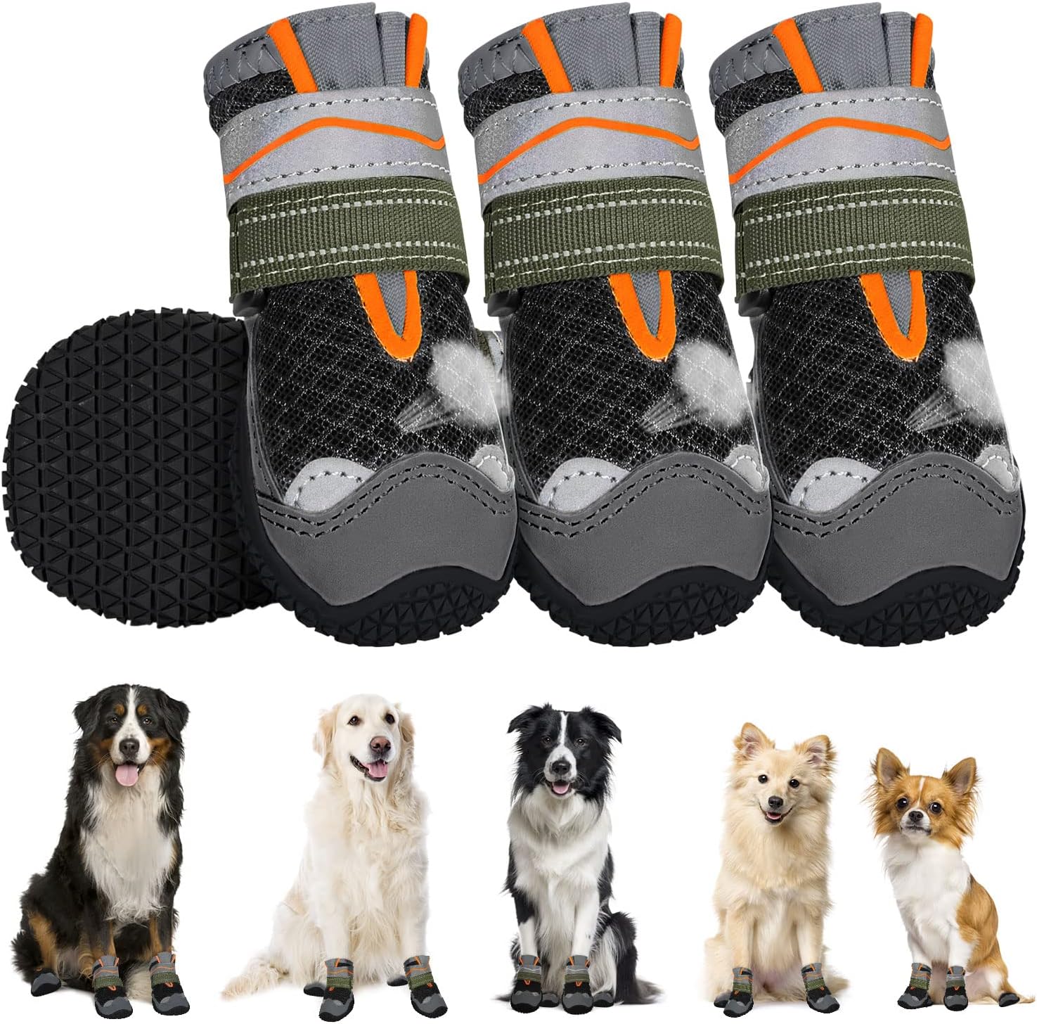 SlowTon Protección patas de perro antideslizantes
