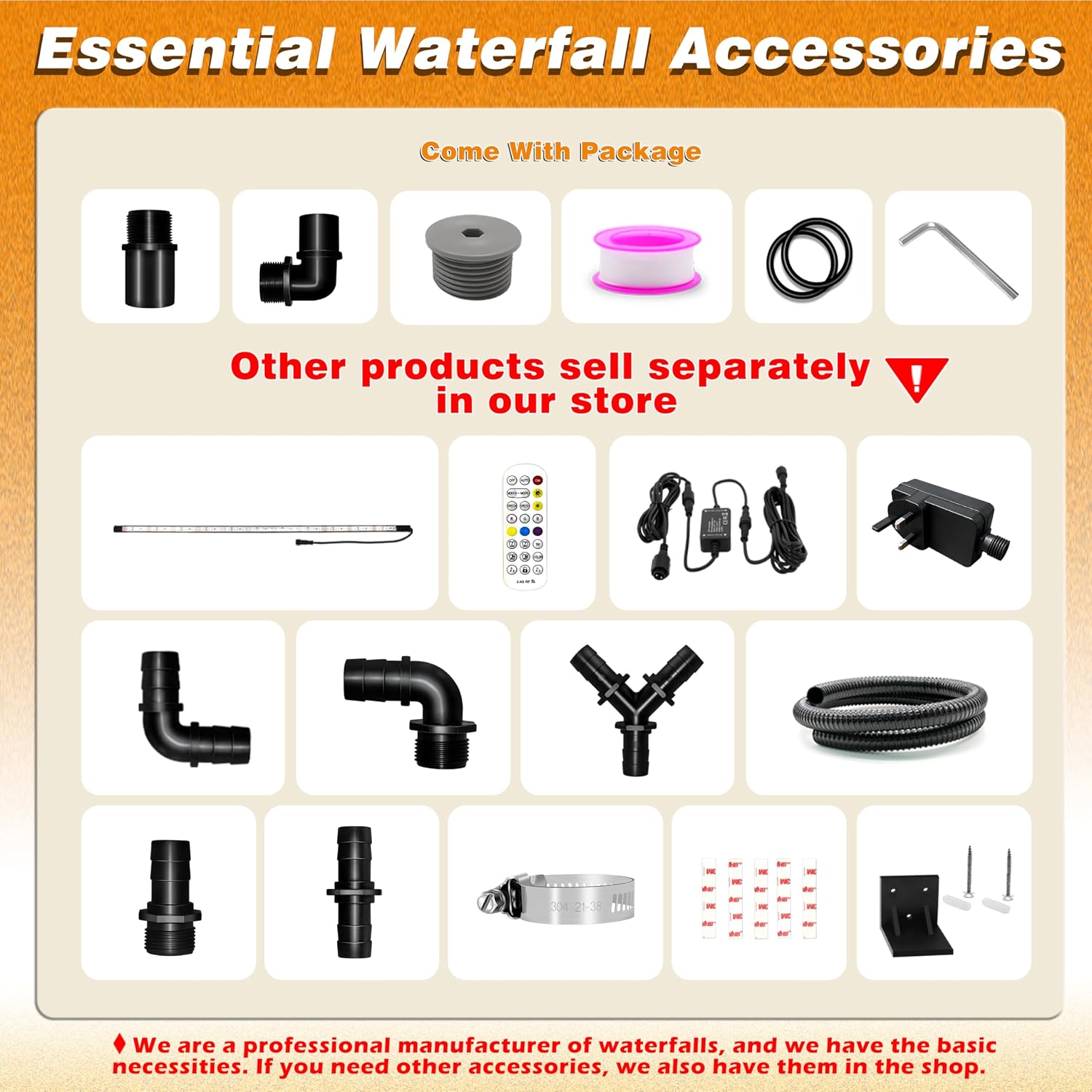 Thumbnail 1 de LONGRUNNEW Teich Wasserfallklingen Set